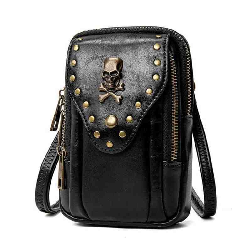 Drezden Goth Gothic Skull Square Mini Bag