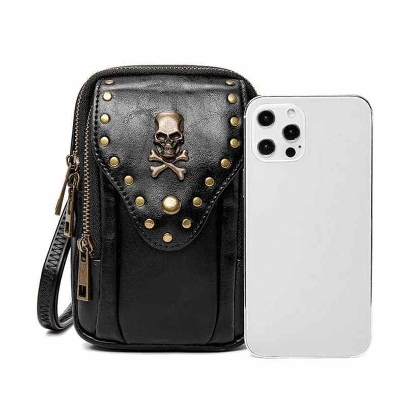 Drezden Goth Gothic Skull Square Mini Bag