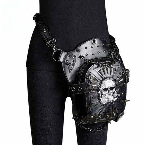 Gothic Skull Chained Bag