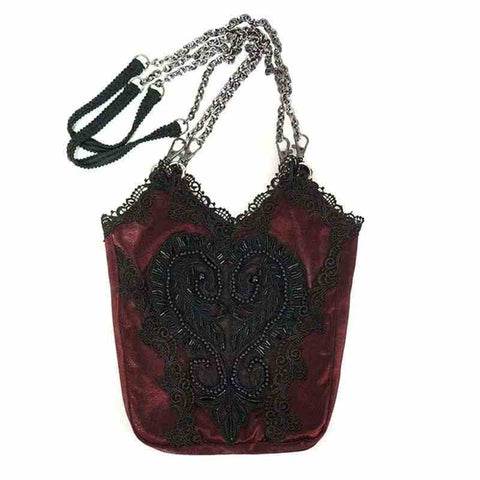Women's Gothic Floral Double Color Bag