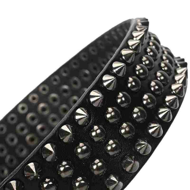 Drezden Goth Men's Gothic Multi-rivets Belts