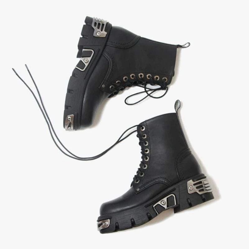 Drezden Goth Punk Ankle Boots
