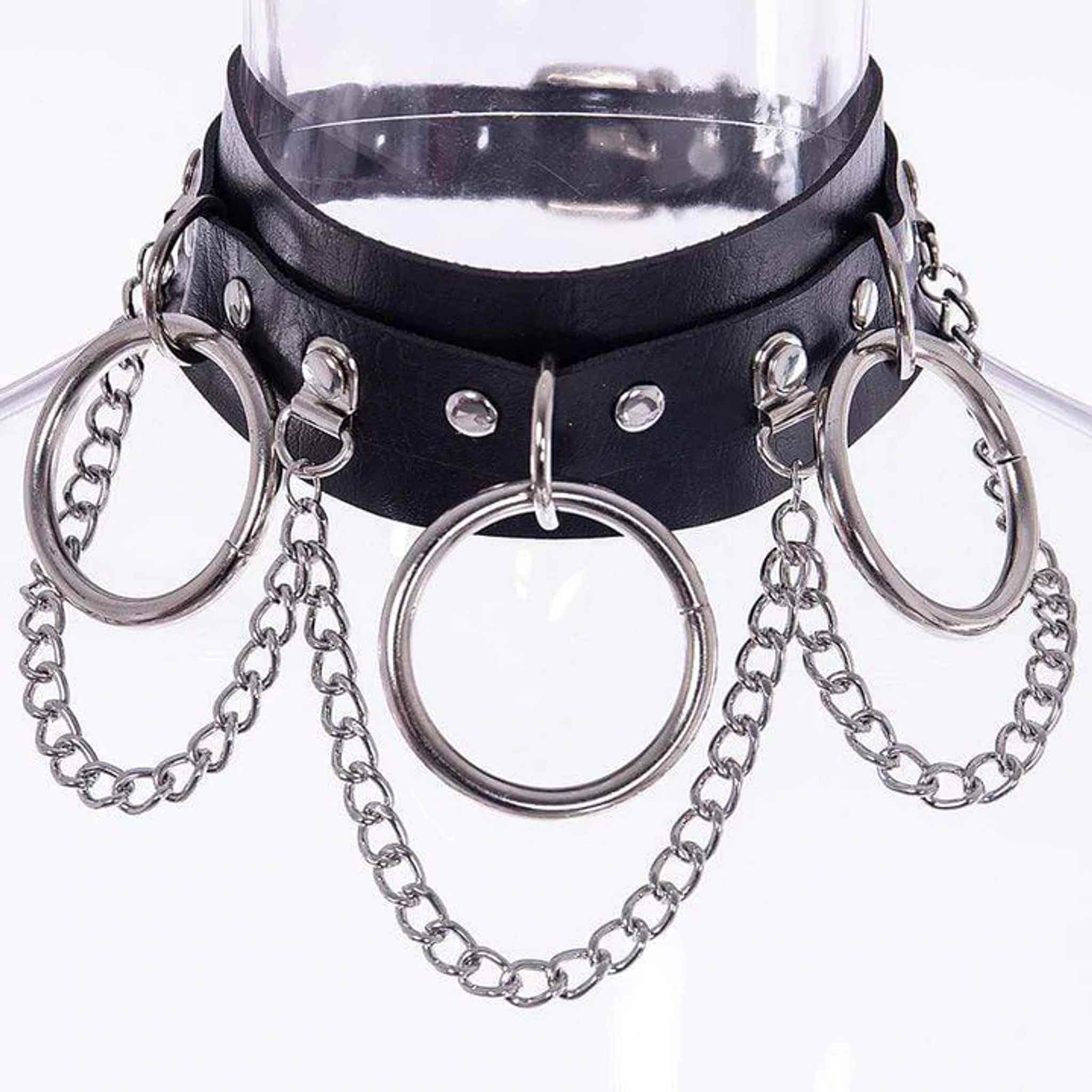 Drezden Goth Gothic Punk Chokers with Chains