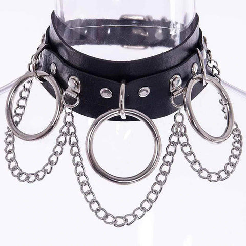 Gothic Punk Chokers with Chains