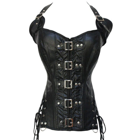 Gothic Buckled Corset Top