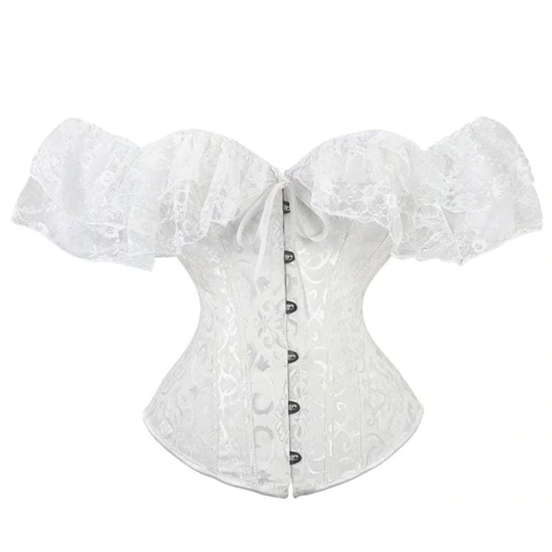 Drezden Goth Gothic Lace-up Buckles Fitted Corset