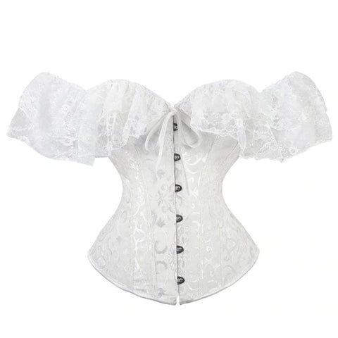 Drezden Goth Gothic Lace-up Buckles Fitted Corset