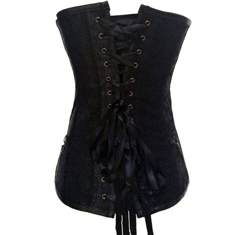 Drezden Goth Gothic Vintage Style Black Corset