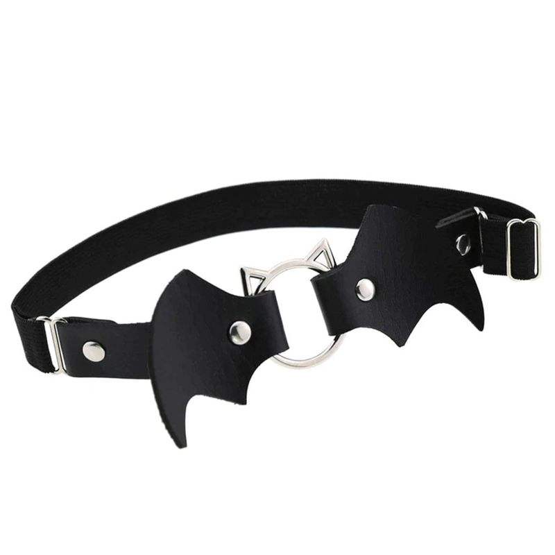 Drezden Goth Bat Cat Garter