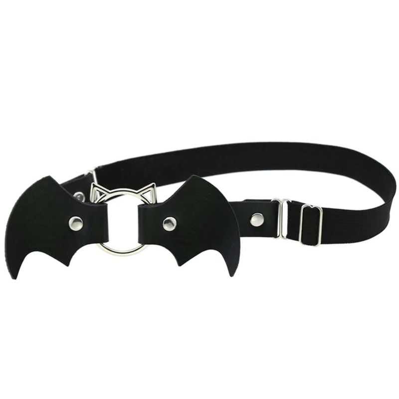 Drezden Goth Bat Cat Garter