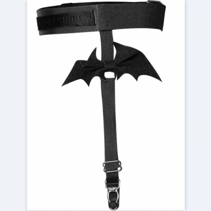 Drezden Goth Women's Goth Bat Black Garter