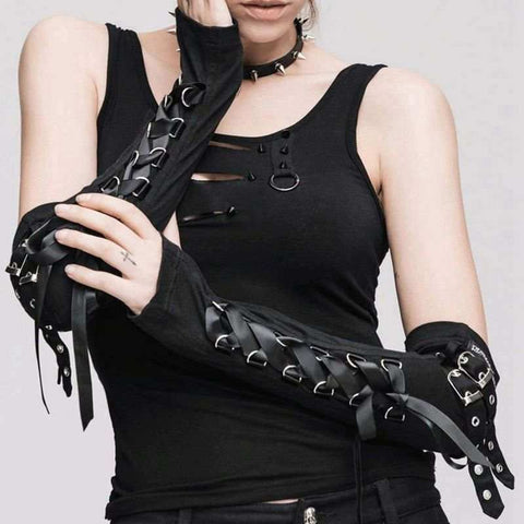 Drezden Goth Goth Half Sleeve Fingerless Gloves