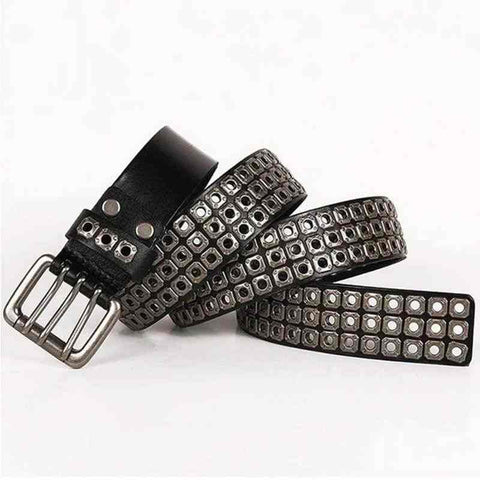 Men's Gothic Belts With Sqaure Rivets