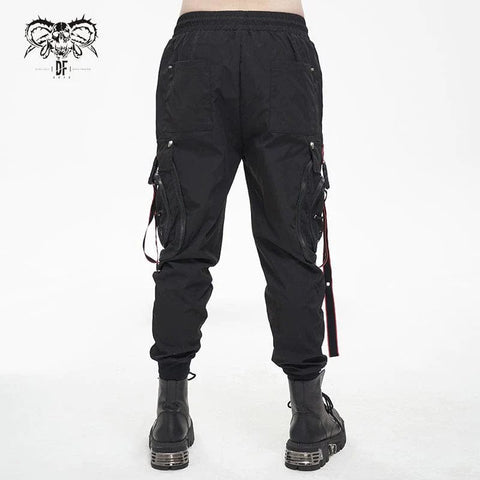 Drezden Goth Men's Punk Cargo Pants Joggers