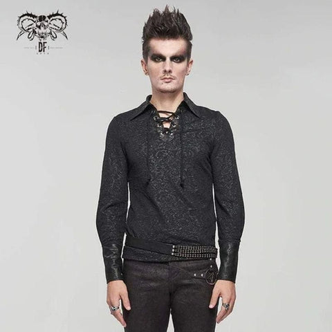 Men's Gothic Collar Shirt