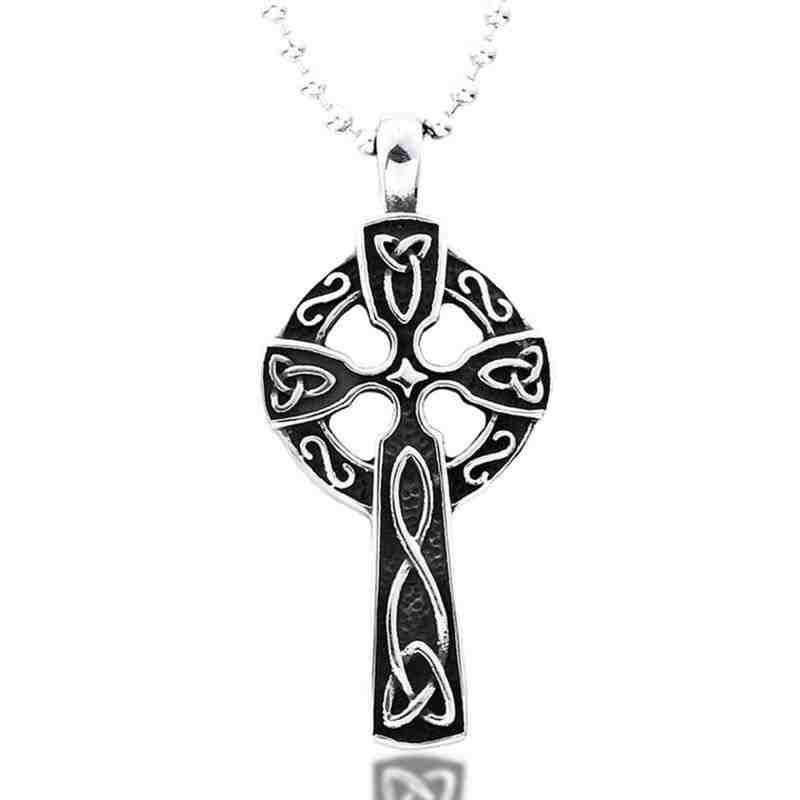 Necklaces & Chains | Stylish Stainless Steel Black Heart And Cross Necklace  Combo | Freeup