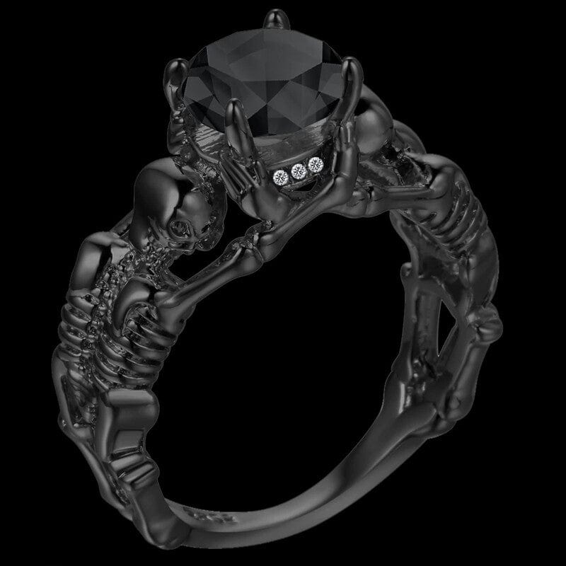 Drezden Goth Skeleton Rings