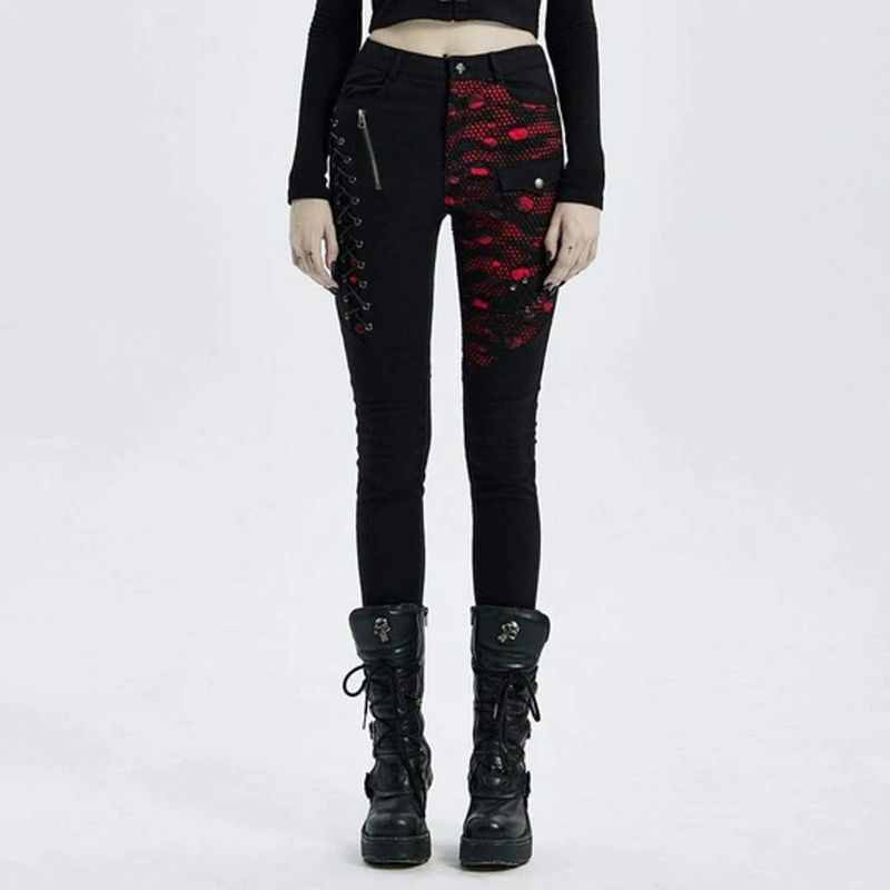 Drezden Goth Punk Splice Skinny Jeans