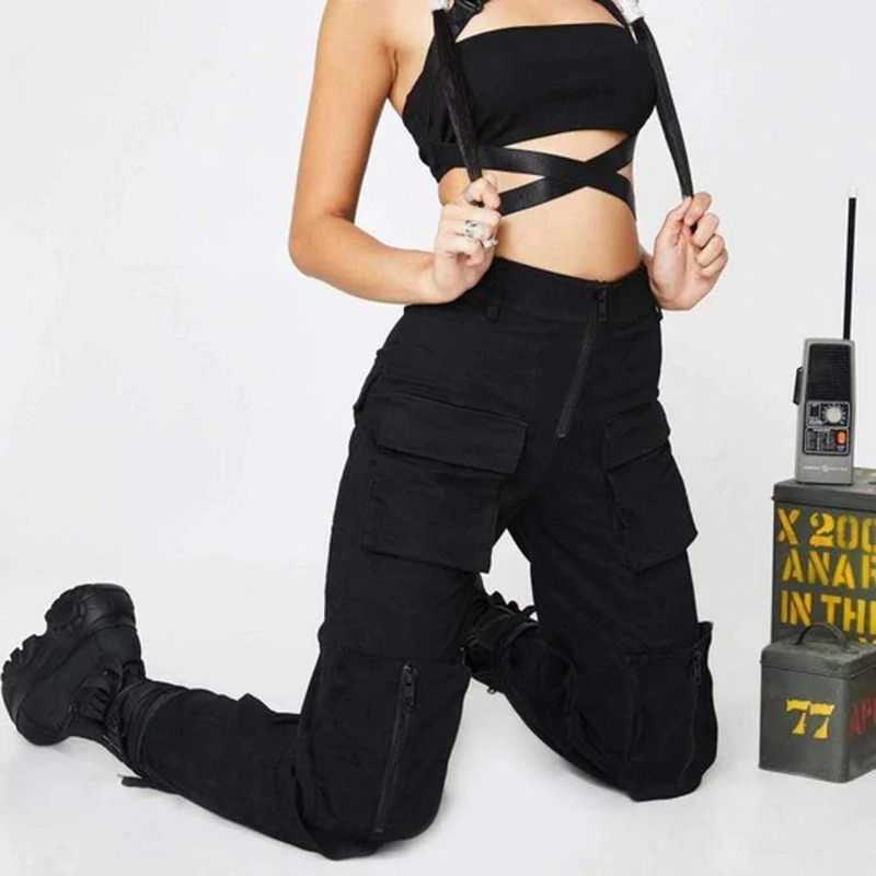 Women's Summer Cargo Pants with Drawstring Ruched Up Side Street Safari  Style Straight Stacked Trousers